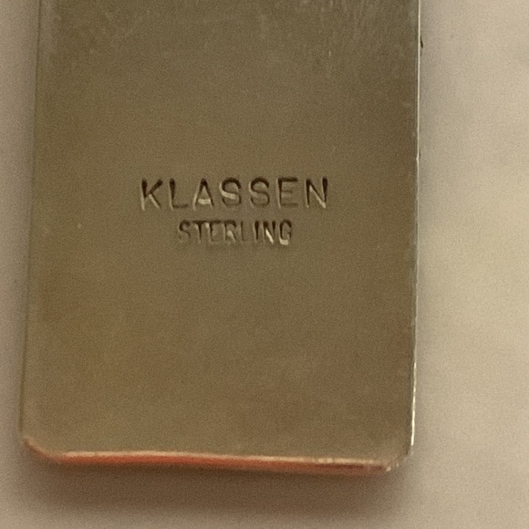 Modernist sterling bar pendant - Picture 6 of 6